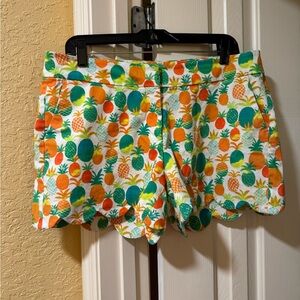 Colorful Pineapple Print Women's Shorts